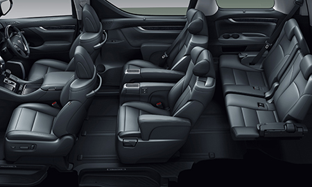 Toyota Alphard 30 Series seat layout
