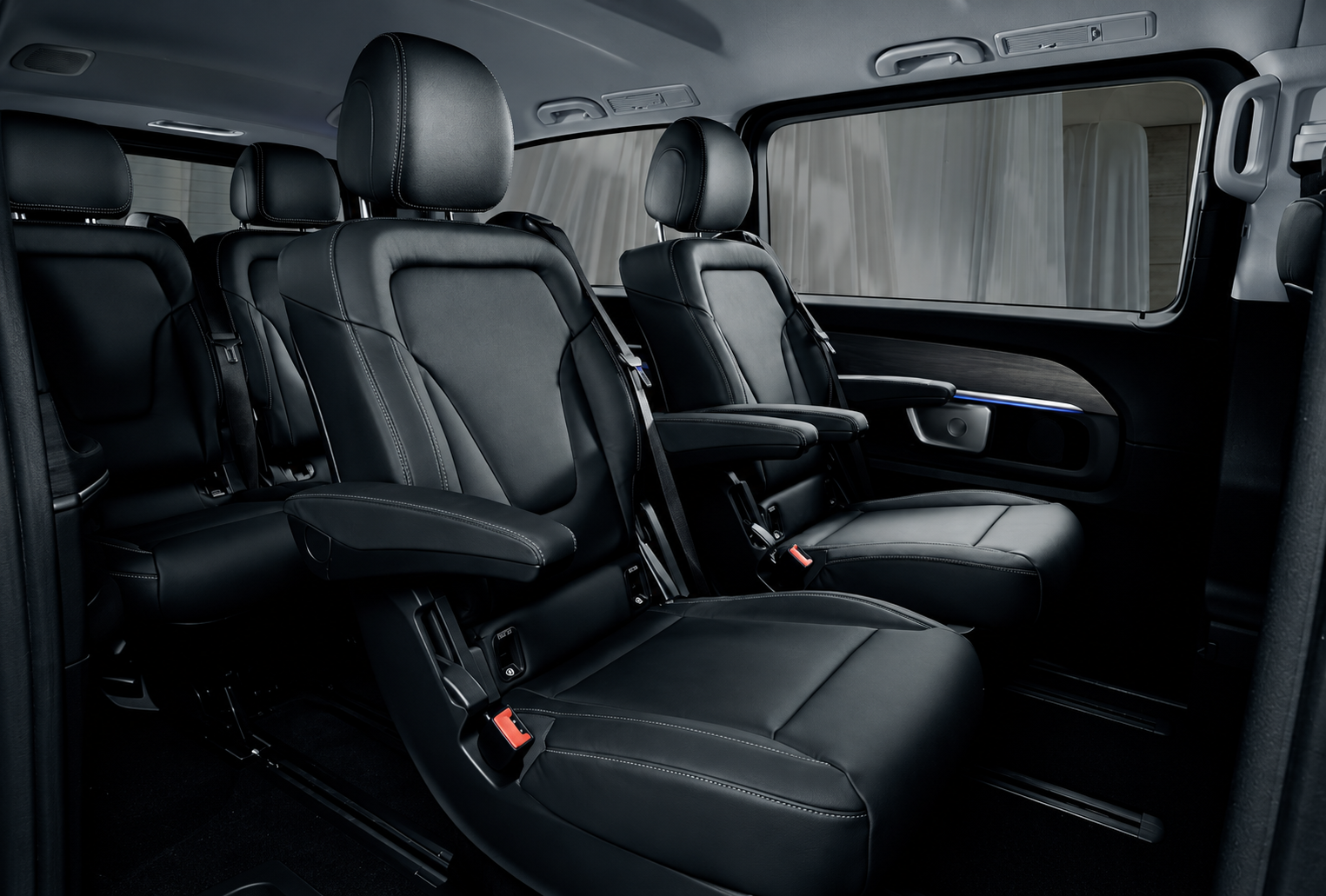 Mercedes-Benz V-Class standard rear passenger seats — edited reference image